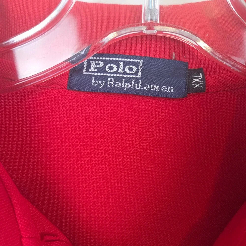 Polo Ralph Lauren Mens XXL Red Big Pony Embroidered Short Sleeve Polo Shirt 9